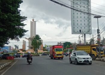 Uji Coba Rekayasa Lalu Lintas Bundaran Simpang Empat Banjarbaru Dihentikan