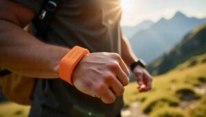 pendaki menggunakan gelang RFID