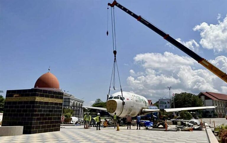 Edukasi Manasik, Pesawat Boeing 737 Dipasang di Asrama Haji Aceh