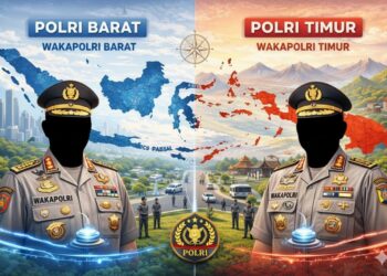 Polri diusulkan dibagi 2 wilayah, barat dan timur