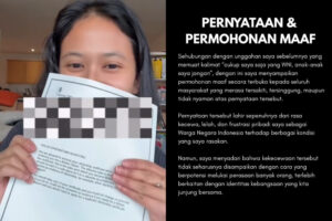 Video kontroversi dan permohonan maaf. [Foto: Instagram DS]