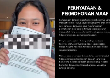 Video kontroversi dan permohonan maaf. [Foto: Instagram DS]