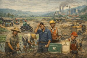 Pekerja di Indonesia didominasi lulusan SD