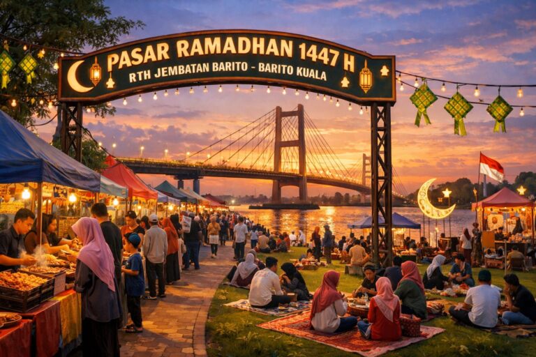 Pasar Ramadhan 1447 H Kabupaten Batola Ditetapkan di RTH Jembatan Barito. Begini Respon Masyarakat!