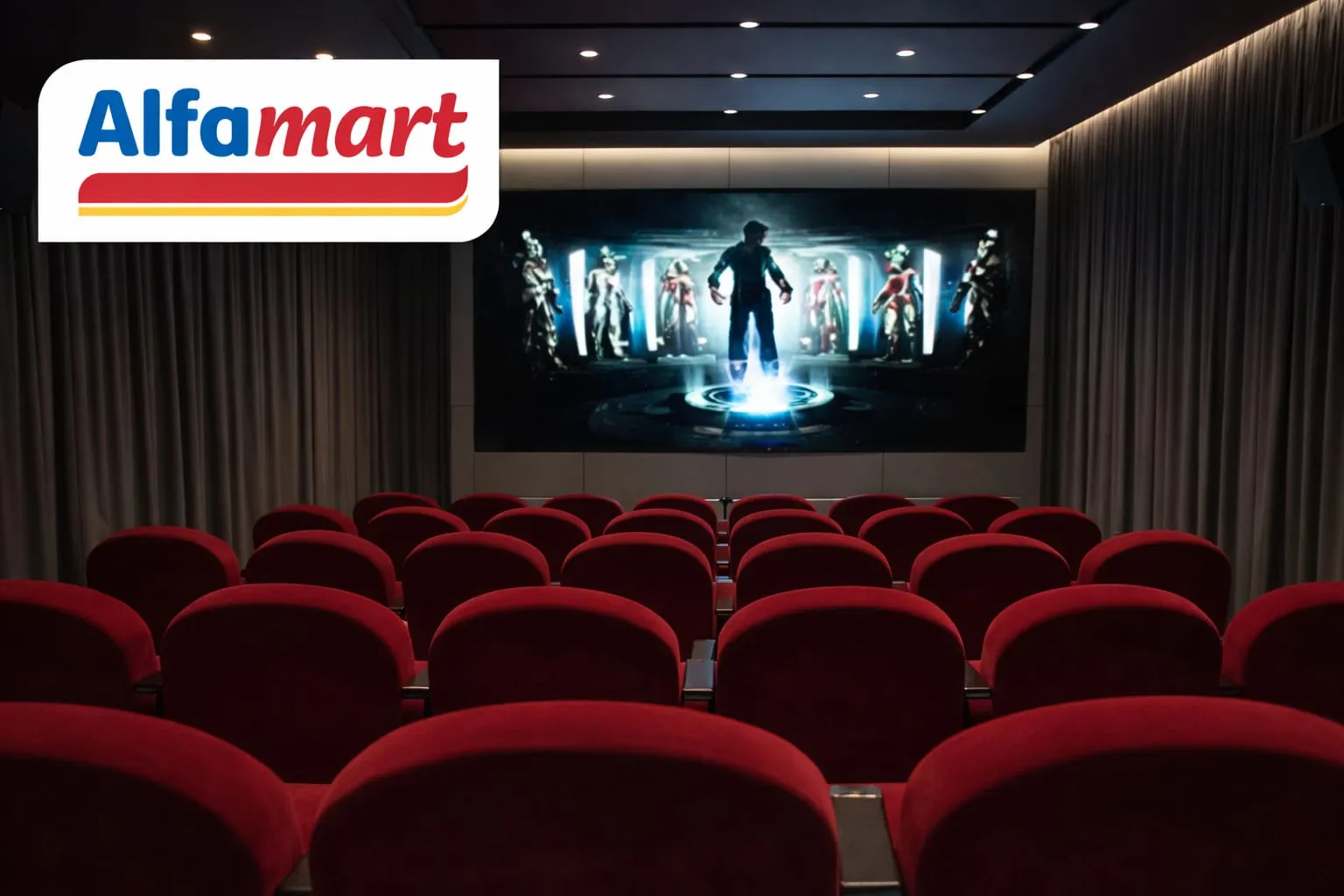 Alfamart Gandeng Layar Digi Hadirkan Bioskop Mini
