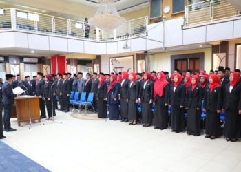 Walikota Banjarmasin, Muhammad Yamin lantim 124 pejabat Kota Banjarmasin