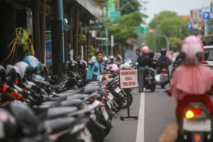 Ilustrasi juru parkir