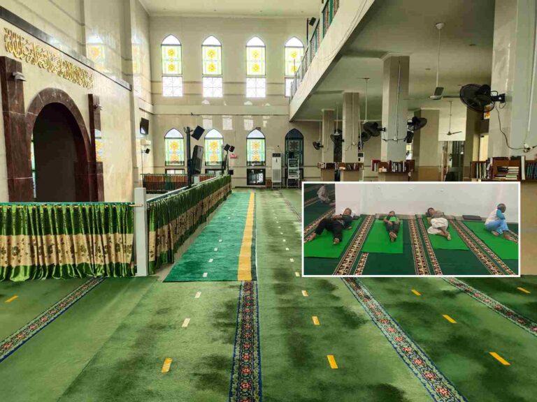 Ketika Tidur di Masjid Ditegur, Masjid Al Jihad Banjarmasin Justru Sediakan Alas Tidur, Kasur dan Bantal untuk Kenyamanan Jemaah dan Musafir!