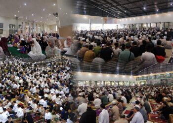 Suasana shalat Idul Fitri 1447 H Masjid Al Jihad Banjarmasin