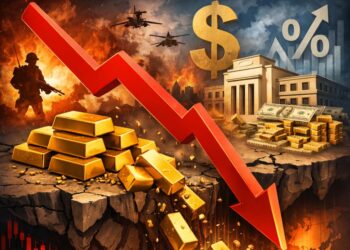 Harga Emas Dunia Anjlok