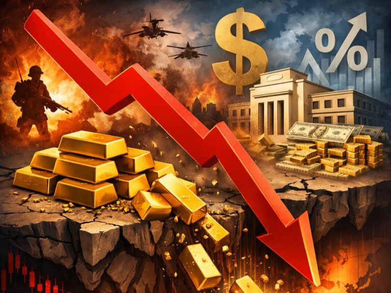 Harga Emas Dunia Anjlok Akibat Perang Timur Tengah, Kenaikan Dolar AS, dan Suku Bunga