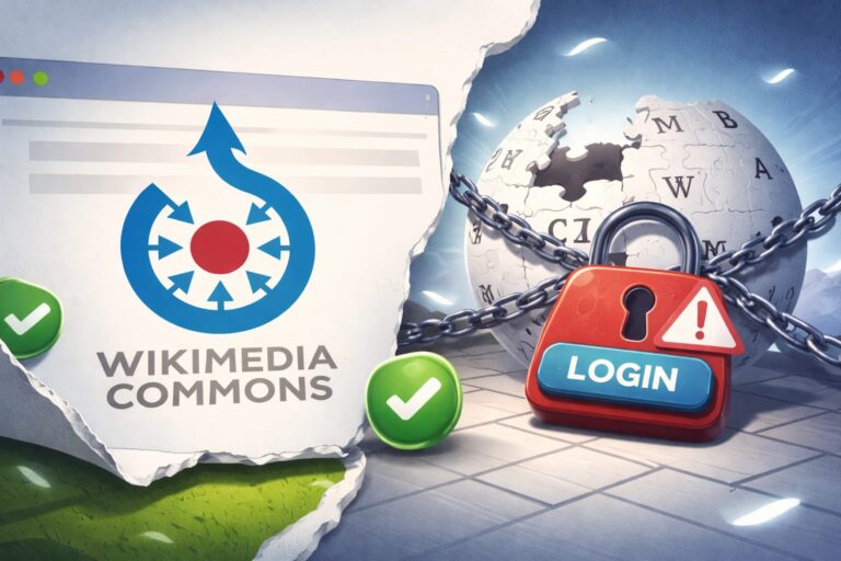 Kemkomdigi Sempat Blokir Wikimedia Commons, Fitur Login Masih Diblokir