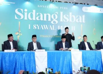 Konferensi pers sidang Isbat 1447 H