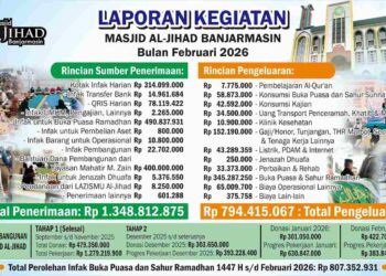 Laporan penerimaan Februari