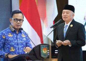 Wamendagri Bima Arya Sugiarto dan Gubernur Kalsel Muhidin