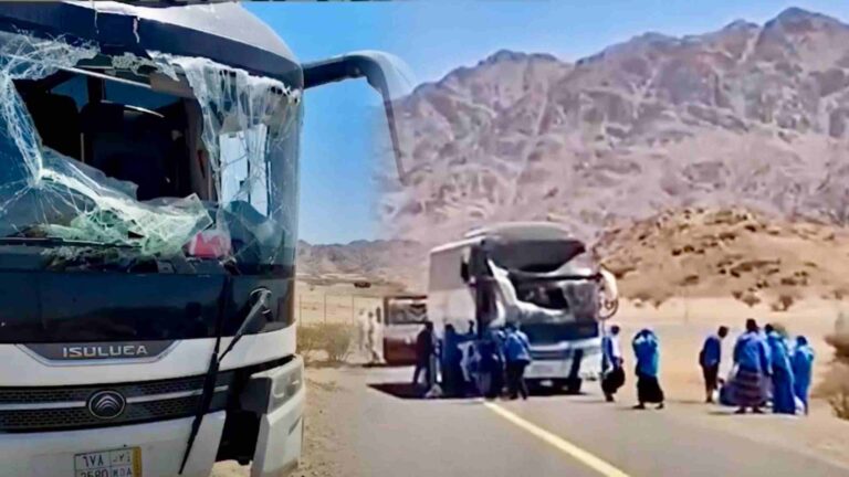 Bus Jemaah Haji Indonesia Alami Kecelakaan di Madinah!