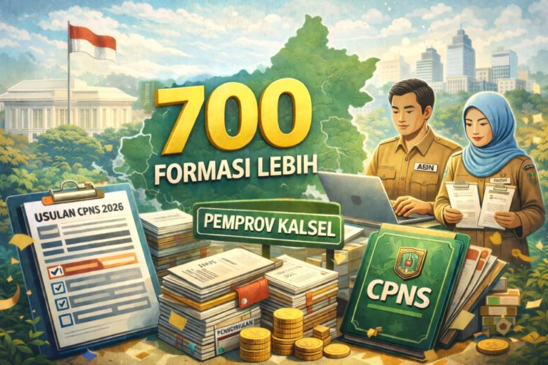 Pemprov Kalsel Usulkan Sekitar 700 Formasi CPNS 2026!