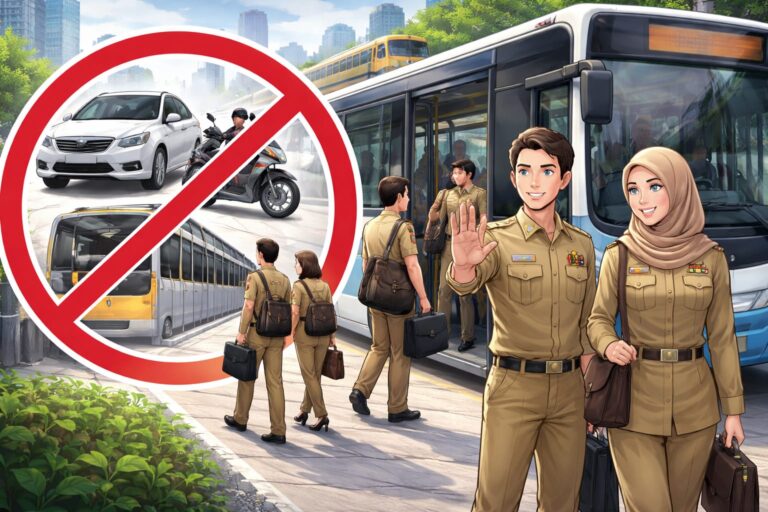 ASN Dilarang Pakai Kendaraan Pribadi Saat WFH, Harus Pakai Transportasi Umum Jika Bepergian