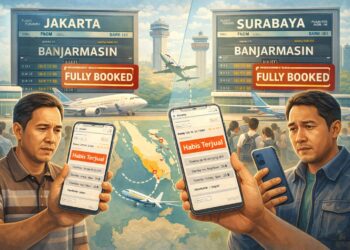 Kelangkaan tiket pesawat dengan tujuan Banjarmasin