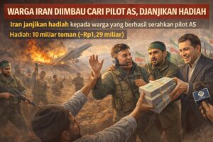 Iran janjikan warganya yang menemukan pilot AS akan diberi hadiah