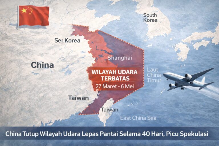 China Tutup Wilayah Udara Selama 40 Hari. Ini Alasannya!