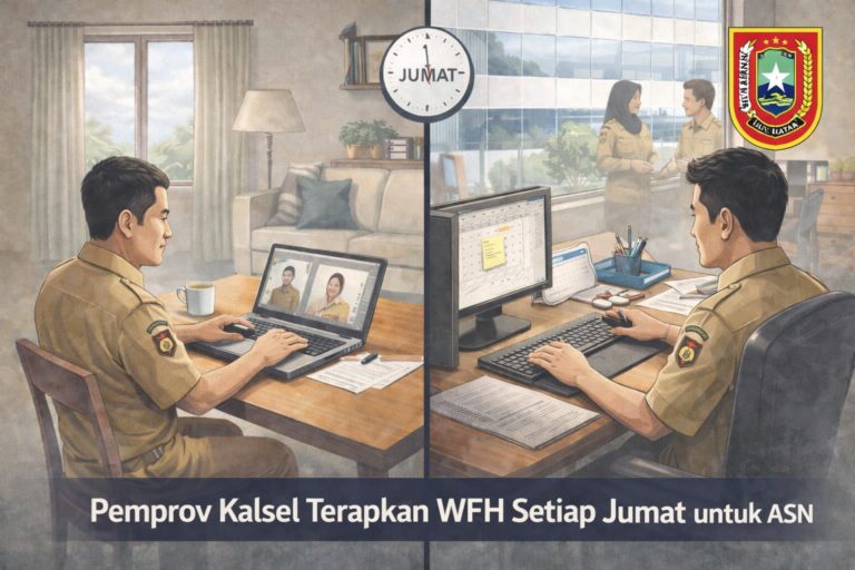 Sempat Tidak Berlakukan WFH, Kini Pemprov Kalsel Terapkan WFH Setiap Jum’at!