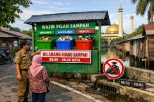 Pemko Banjarmasin Larang Masyarakat Buang Sampah