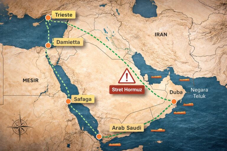 Arab Saudi dan Mesir Diam-Diam Bangun Jalur Pelayaran Logistik Baru Hindari Selat Hormuz. Ini Jalurnya!