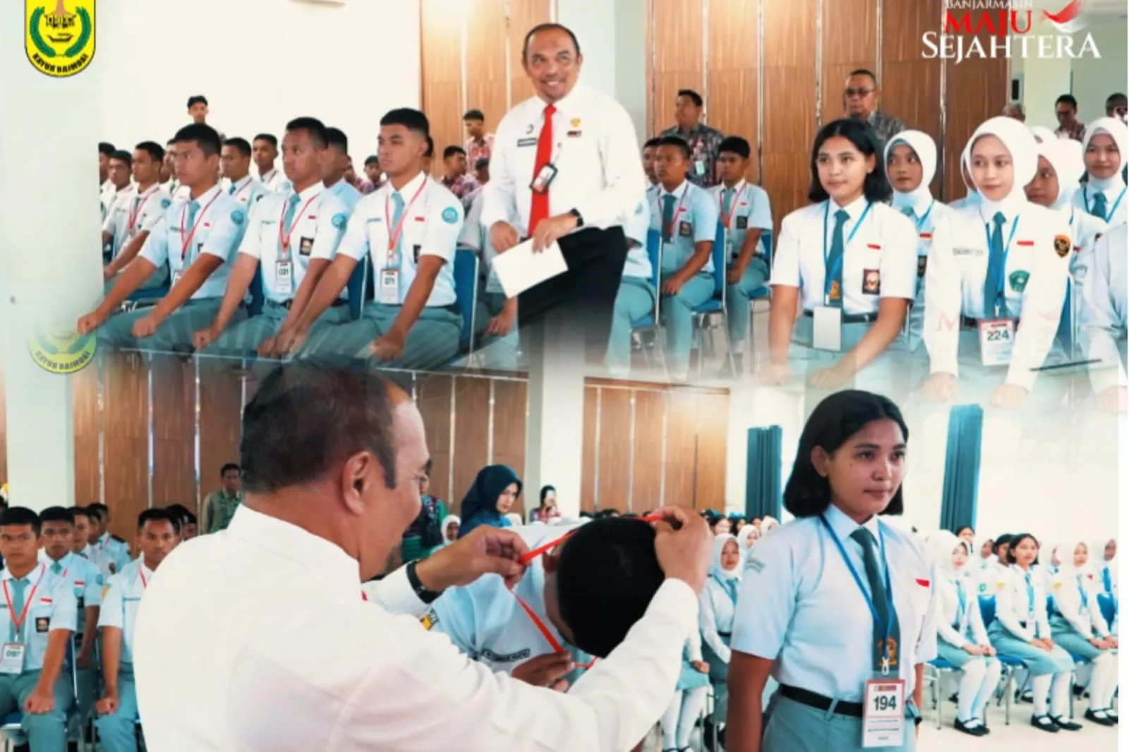 Acara penutupan seleksi anggota Pasukan Pengibar Bendera Pusaka [Paskibraka] tingkat Kota Banjarmasin tahun 2026