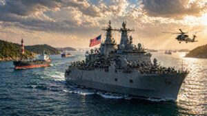 Kapal perang AS beroperasi di Selat Malaka