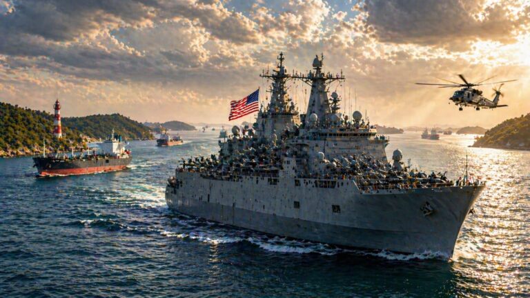 Kapal Perang AS Berkeliaran di Selat Malaka. Ini Alasannya!