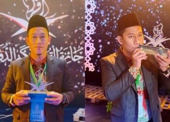 Imrannul Karim terima piala atas pencapaiannya di ajang MTQ Internasional 2026