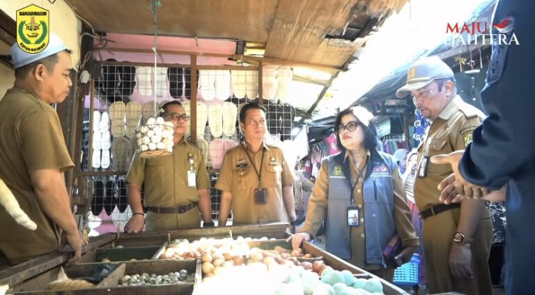 Kendalikan Inflasi, Pemko Banjarmasin Sidak Pasar dan Gudang Distributor