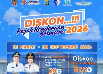 Pemprov Kalsel Kembali Beri Diskon Pajak Kendaraan 2026