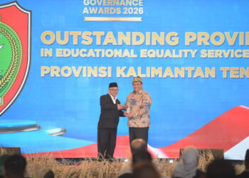 Kalteng mendapat penghargaan pada National Governance Award 2026 untuk sektor pendidikan