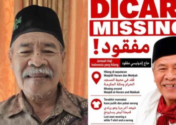 Jemaah Haji Lansia Asal Jakarta Hilang di Mekkah