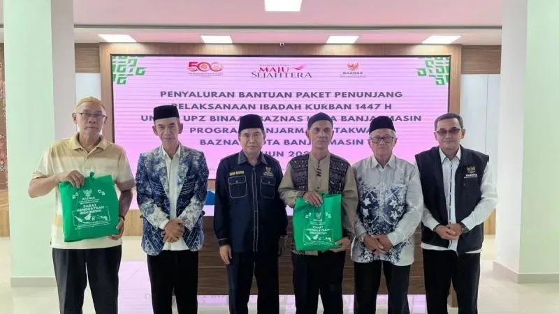 Baznas Kota Banjarmasin bagikan paket penunjang ibadah kurban