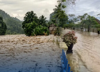 Air sungai meluap di Hulu Sungai Tengah