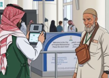 Ilustrasi penerapan mobile passport counter