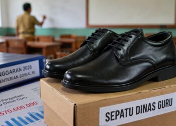 Anggaran sepatu dinas guru oleh Kemensos