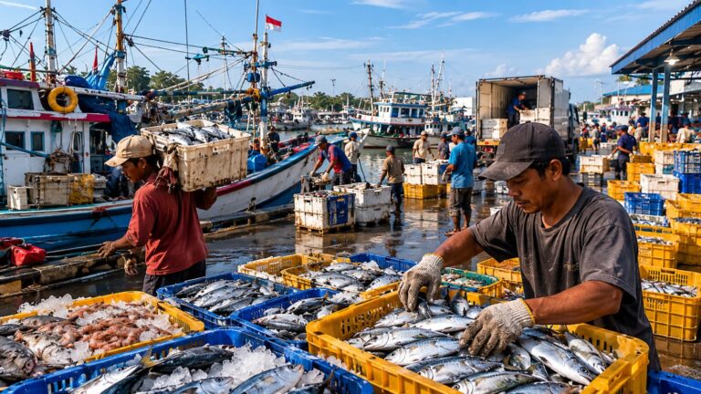 Meskipun Cuaca Ekstrem, Stok Ikan di Pelabuhan Banjarmasin Dipastikan Tetap Aman!