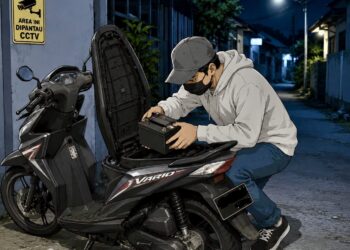Pencurian Aki Sepeda Motor di Wilayah Banjarmasin