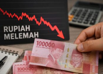 Rupiah Melemah ke Rp17.600 per Dolar AS