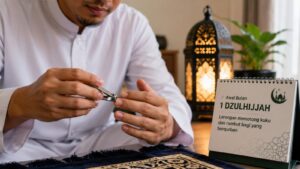 Sunnah tidak memotong kuku dan rambut sejak awal Dzulhijjah hingga hewan qurbannya disembelih