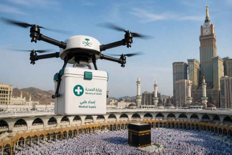 Hadapi Jutaan Jemaah Haji 2026, Saudi Gunakan Drone untuk Distribusi Obat, Pangkas Waktu 90 Menit Jadi 6 Menit!