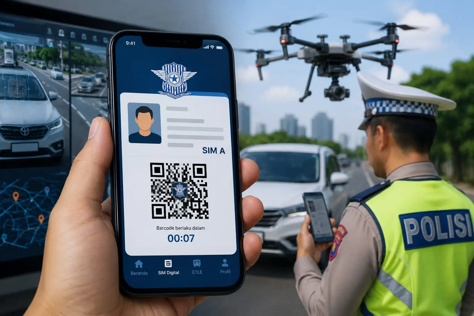 Korlantas Polri Resmi Luncurkan SIM Digital dan Drone Tilang Elektronik