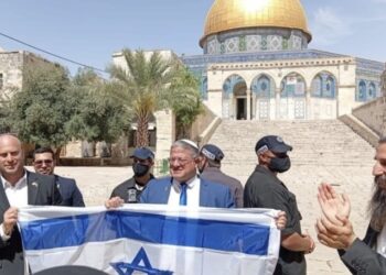 Menteri Keamanan Nasional Israel Itamar Ben-Gvir, lakukan provokasi di halaman kompleks Masjid Al-Aqsa