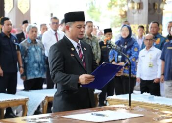 Pelantikan Sekda Kota Banjarmasin Ichrom Muftezar, Rabu [20/5]