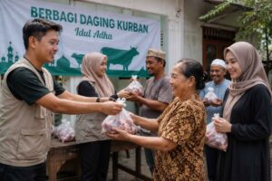 Penerima daging kurban