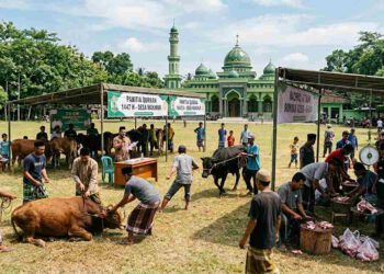 Suasana ibadah kurban